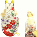 Bird Flight Suits Diapers, Parrot Flight Suits Diapers for Quaker Parakeets Cockatiels Conures Macaw African Grey, Bird Diaper, Parrot Clothes (Almond,2XL)