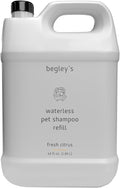 Begley’s No Rinse Waterless Pet Shampoo, Bathless Cleaning, Deodorizing, and Odor Removal for a Shiny, Fresh Smelling Coat - Effective for Dogs, Puppies, and Cats - Refill, Fresh Citrus