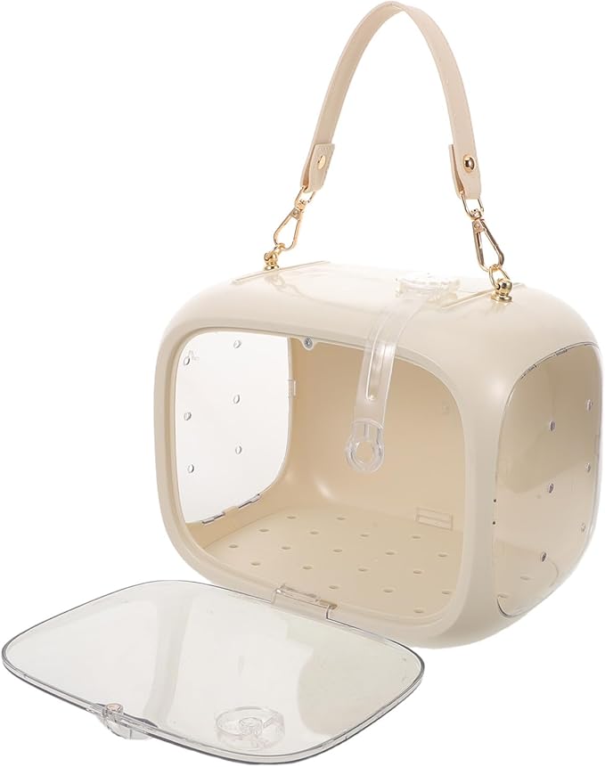 SEWACC Portable Bird Carrier Cage with Handle, Breathable Lightweight Travel Cage for Parakeets and Small Parrots, Outdoor Takeaway Bag for Birds