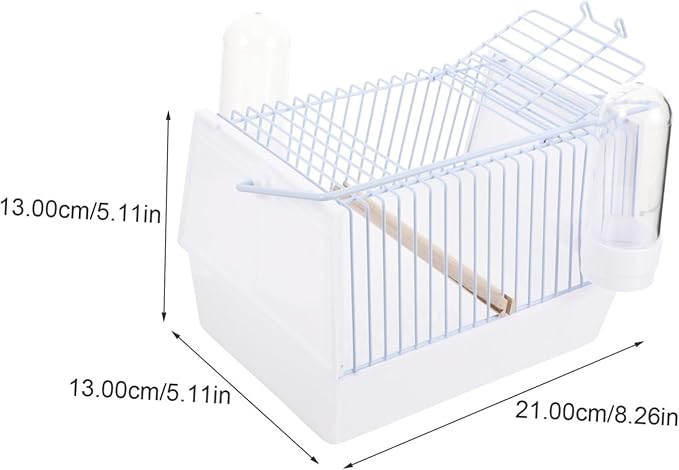 KESYOO 1set Portable Bird Carrier Cage for Travel Lightweight Bird Travel Cage Handle for Parrots and Outdoor Adventures Metal and Design