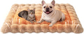 Self-Warming Cat Bed, Plush Faux Fur Pet Bed Mat with Anti-Slip Bottom, Ultra Soft Heated Bed for Cats & Medium Dogs, Cozy Fluffy Pad for Couch & Crate, Machine Washable, 27x20 Inch Coffee