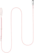 Hands Free Cat Leash Lightweight 4.1-7.2FT Adjustable Durable Rope Leash with Padded Handle, Versatile Crossbody Waist Lead for Cats Puppy ≤26lbs Outdoor Walking (Blush Pink, S)