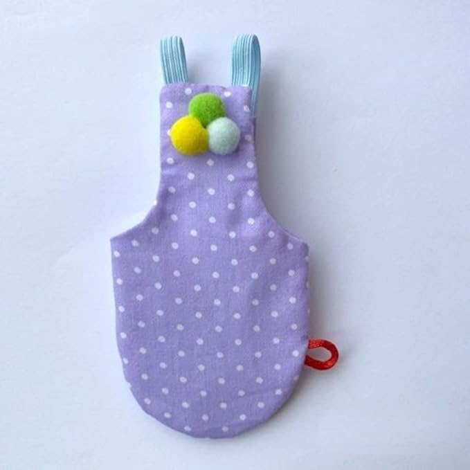 Bird Flight Suits Diapers, Parrot Flight Suits Diapers for Monk Parakeets, Cockatiels Flight Suits, Parrot Clothes, Bird Training Nappy Suit Liners Clothes (Purple-B,Green-cheeked Conure)