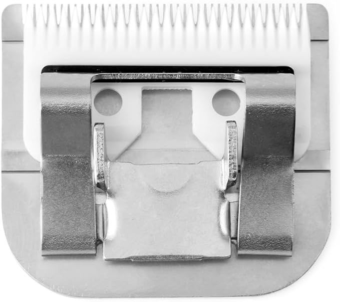 KBDS 40 Detachable Ceramic Pet Clipper Blades,Compatible with Most Andis,Wahl A5 Clippers,Made of Ceramic Blade Cutter and Carbon Steel Blade,1/100'' 0.25mm Cut Length, #40 Blade