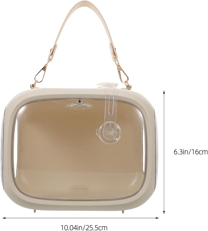 IMIKEYA Portable Parakeet Travel Cage with Breathable Mesh and Food Container, Lightweight Small Bird Carrier Bag for Outdoor Use, Suitable for Parrots, Cockatiels, and Finches