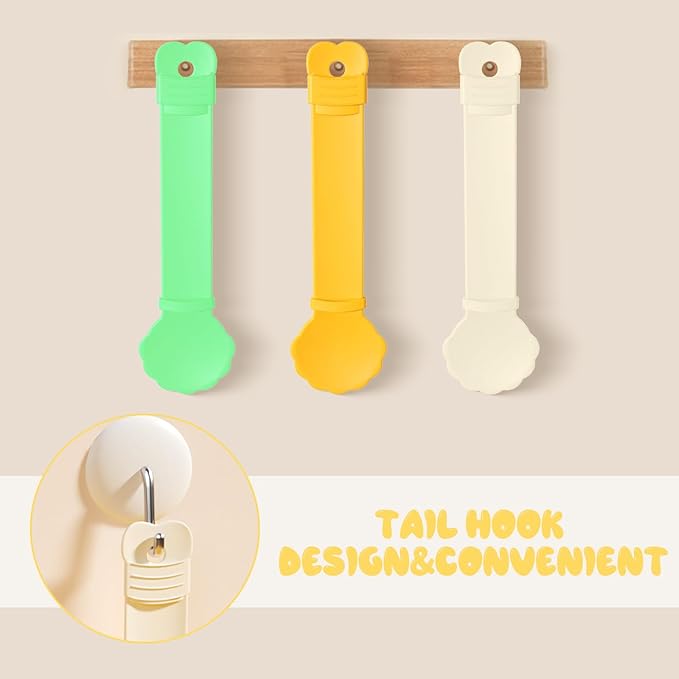 3PCS Cat Treat Spoon, Lickable Cat Treat Spoon Squeeze, Multi-Function Cats Treats Feeder for Pet Liquid Snack and Wet Food(Beige&Green&Orange)