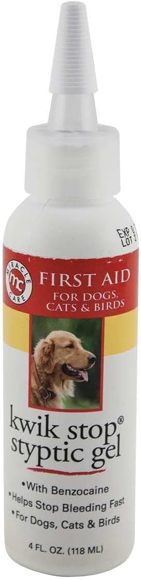 Styptic Kwik Stop Dog Cat Bird Ferret Helps Stop Bleeding Fast Powder Gel Pads or Swabs (1.5 oz Powder)