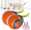 Upgrade Speedy 3.0 Tail Cat Toy, 2026 New Speedy Tail Interactive Cat Toy for Indoor Cats, USB Rechargeable Automatic Moving Smart Cat Toys Ball with Tail Two Speed Adjustment (Orange, 2PCS)