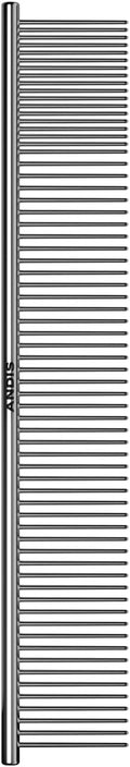 Andis 68545 Stainless Steel Pet Grooming Comb – Dematting Tool for Knots, Mats & Loose Hair Removal, 10-Inch, Professional Grooming Performance