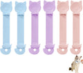 6PCS Cat Treat Spoons Set - Multi-Function Squeeze Feeding Spoon for Licky Treats & Wet Food, Strip Feeder Design (3 Colors Available)