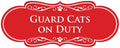 Designer Paws, Guard Cats on Duty (Red) - Medium