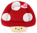 TONBO Soft Plush Small Cute and Cozy Nature Dog Cat Bed, Washer and Dryer Friendly (Mushroom)