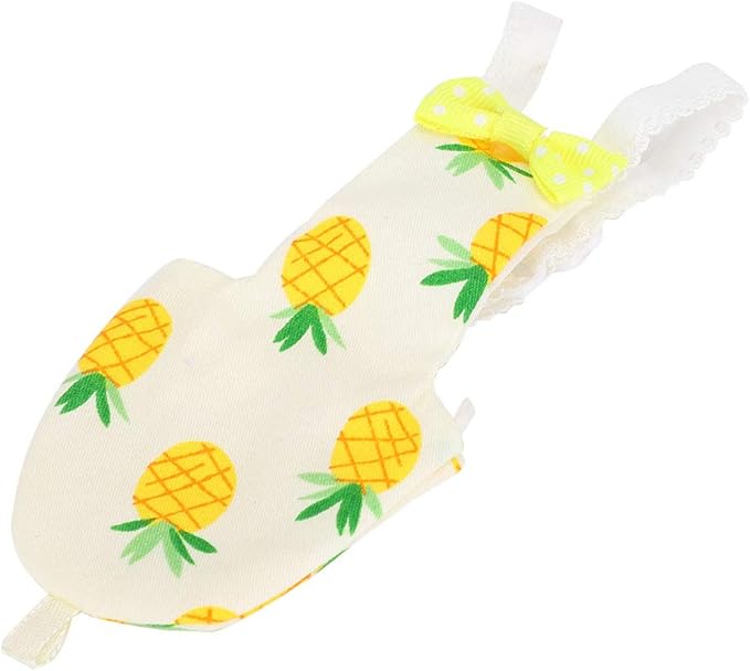 HEEPDD Pet Bird Cute Diaper, Bird Diaper for Parrots, Pigeons, and Other Birds - Convenient for Indoor and Outdoor Use Pet Cute, Soft Cotton Reusable Nan Supplies (L Fruit)