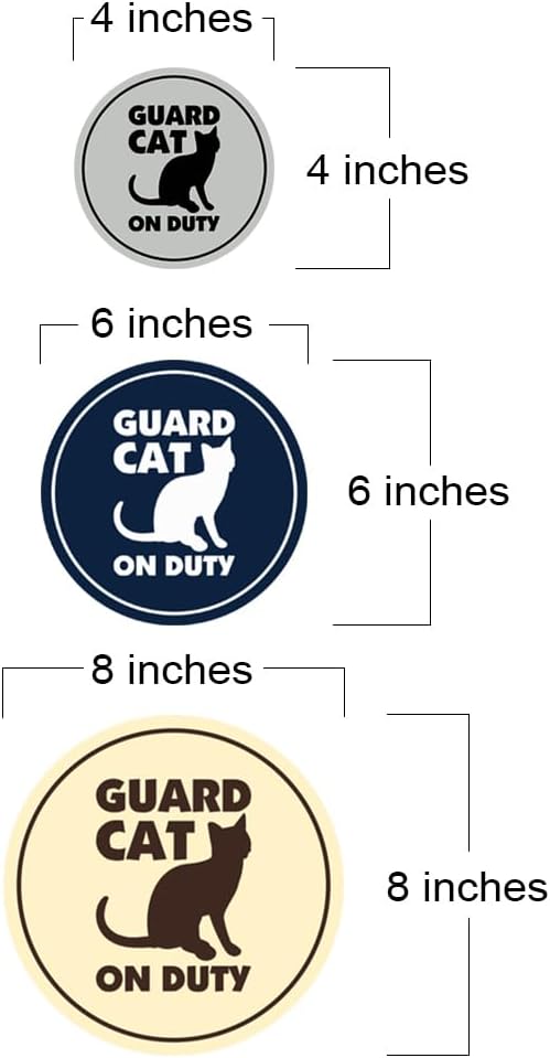 Circle Guard Cat on Duty (Red) - Small