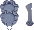 Pet Food Can Lids And Spoon,2 Pack Pet Food Can Covers, One Fit 3 Standard Size Cans,For Dog And Cat Food Cans,Grey