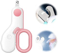 Pet Nail Clippers,2026 New Cat Nail Clipper with LED Light,Professional Claw Trimmer,Easy and Pain-Free Grooming Tool for Tiny Kitten Bunny Rabbit Bird Guinea Pigs Ferret Hamsters (A-Pink/1pcs)