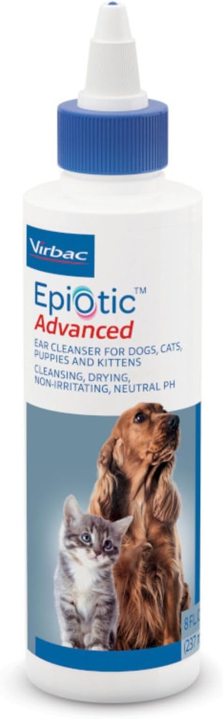 Virbac Epi-Otic Advanced Ear Cleanser for Dogs & Cats, 8 oz