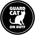 Circle Guard Cat on Duty (Black) - Medium