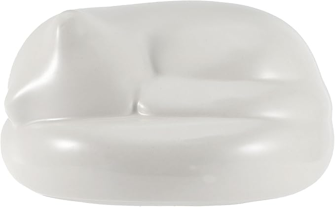 Cat Urn, Sleeping Cat Design Pet Urns for Cats, Includes Resin Cat-Shaped Ash Container with Plastic Plug, Sealing Bag, White
