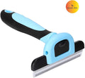Deshedding Tool and Grooming Brush for Dogs and Cats, Effective Grooming Tool with Stainless Steel Trimming Blade, and Reduces Shedding by Up to 95%