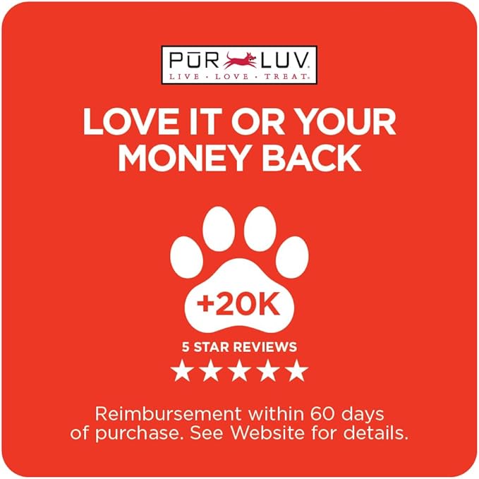 Pur Luv Chicken Jerky Dog Treats, Made with 100% Real Chicken Breast, 16 Ounces, Healthy, Easily Digestible, Long-Lasting, High Protein, Satisfies Dog's Urge to Chew