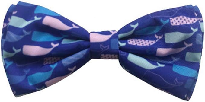 Huxley & Kent Bow Tie for Pets | Whale Watch (Small) | Bow Tie Collar Attachment | Fun Bow Ties for Dogs & Cats | Cute, Comfortable, and Durable | H&K Bow Tie