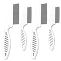 Multifunctional Pet Hair Comb, 2023 New Magic Pet Comb Dog Combs for Grooming, Stain Tear Removal Comb Stainless Steel Fine-Tooth Grooming Massage Comb for Dog Cat (2 Pair, White)