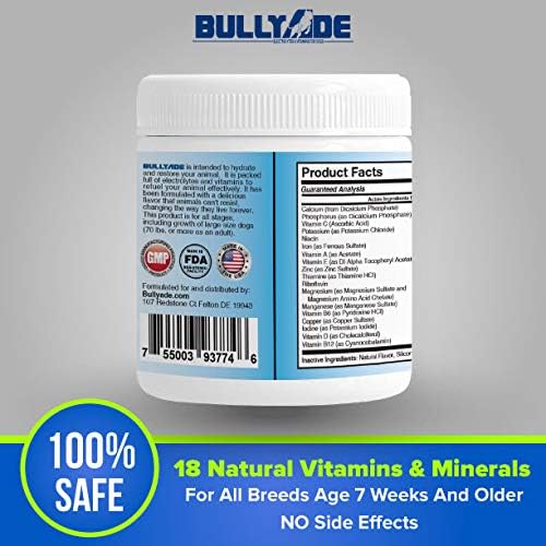Natural Dog Supplement with 18 Vitamins & Minerals. Mixes with Water or Food. (Chicken)