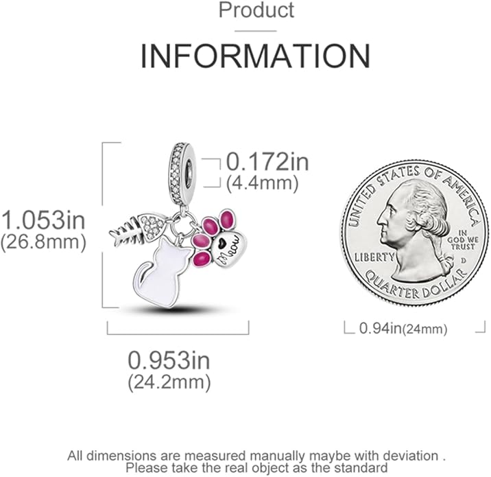 925 Sterling Silver Charm For Bracelets Animals Pets Insects Butterflie Cat Dog Charms Bead For Women Jewelry Gifts