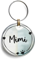 Cat Dog ID Tags Personalized 9 Corolla Styles Flower Wreath to Choose for Extra Small Pets Collar Accessories 316L Stainless Steel Engraved Custom on Both Side