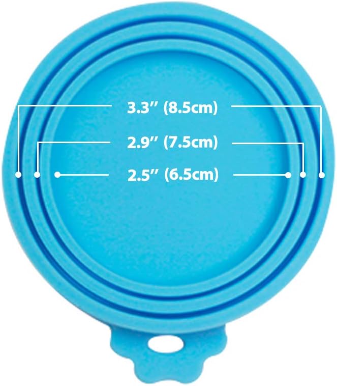 6 packs Pet Food Can Lids, Food Safe BPA-Free & Dishwasher Safe, Can Covers Most Standard Size Dog and Cat Can Tops