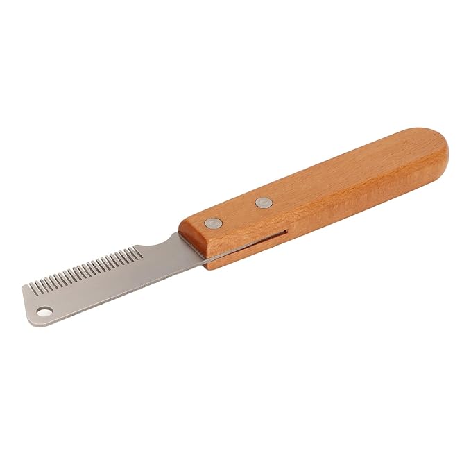 Multifunction Shedding and Stripping Tool for Dogs and Cats - Professional Hand Stripping Knife for Grooming Coarse Fur