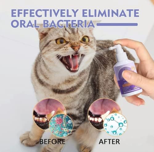 Pet Clean Teeth Spray, 2026 New Formula for Dogs Cats, No Brushing Required, Freshens Breath, Prevents Plaque Tartar, Natural Oral Care Spray (1pc)