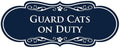 Designer Paws, Guard Cats on Duty (Navy Blue/White) - Small