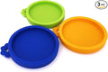 Comtim 3 Pack Cat Food Can Lids, Silicone Small Pet Food Can Lids Covers for 3 oz Cat Food Cans