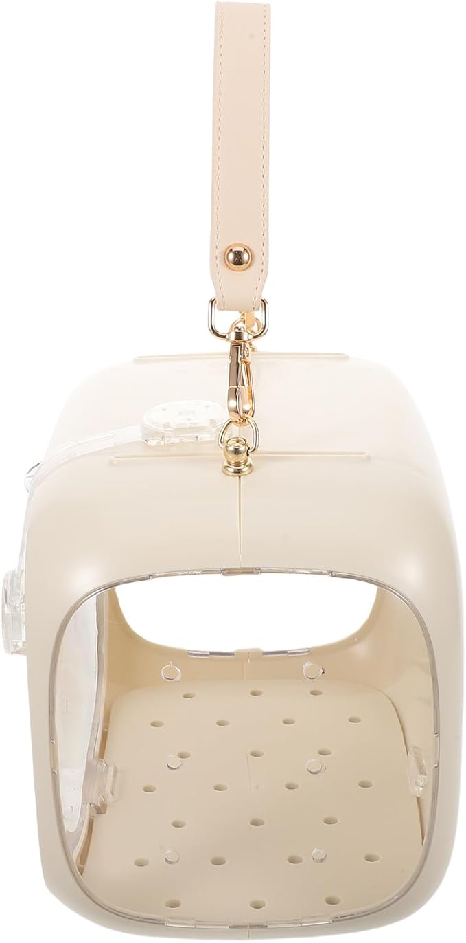 SHOWERORO Parakeet Travel Carrier Bird Travel Cage Portable Breathable with Perch for Outdoor Use Compatible with Cockatiels Finches and Small Parrots