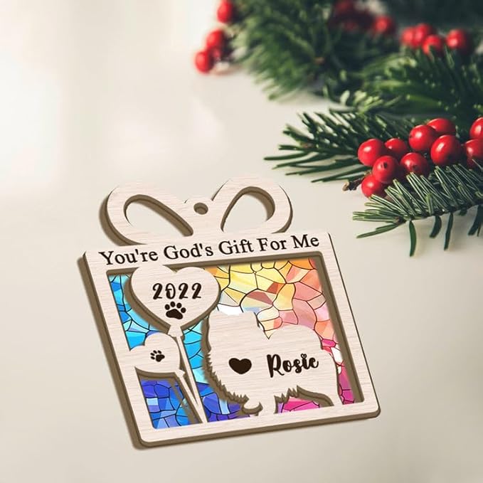 Dog Memorial Ornament,Pet Loss Gifts for Dog Lovers