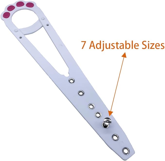 Flex Cat Door Stopper - Adjustable Strap Keeps Pet Gates and Interior Doors Open - 7 Sizes, White
