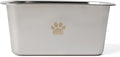 1.2 Gallons 20 Cup Non Slip Stainless Steel Large Dog Water Bowls, Outdoor Metal Dog Bowls Large Breed, High Capacity Water Bowl for Big Giant Huge Dogs, Silver