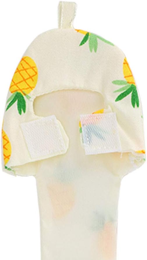 HEEPDD Pet Bird Cute Diaper, Bird Diaper for Parrots, Pigeons, and Other Birds - Convenient for Indoor and Outdoor Use Pet Cute, Soft Cotton Reusable Nan Supplies (M Fruit)