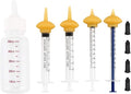 Pet Feeding Bottle and Syringes with Nipples for Small Cat Dog Animals (Model 1)