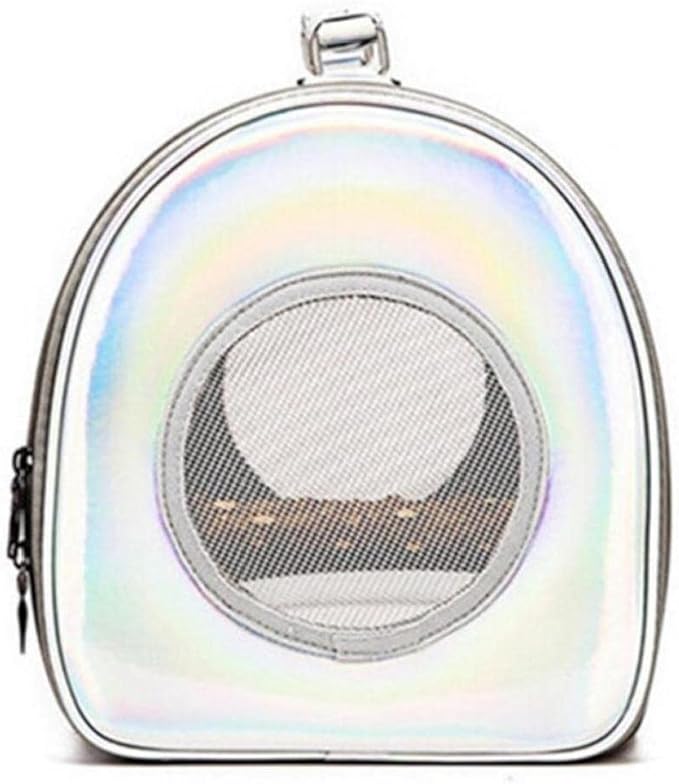 Lightweight Bird Carrier Parrot Carrier Travel Carriers Lightweight Travel Cage Portable Pet Bird Travel Cage Bag Transparent Breathable Silver One Size