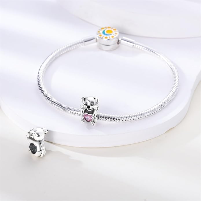 925 Sterling Silver Charm For Bracelets Animals Pets Insects Butterflie Cat Dog Charms Bead For Women Jewelry Gifts