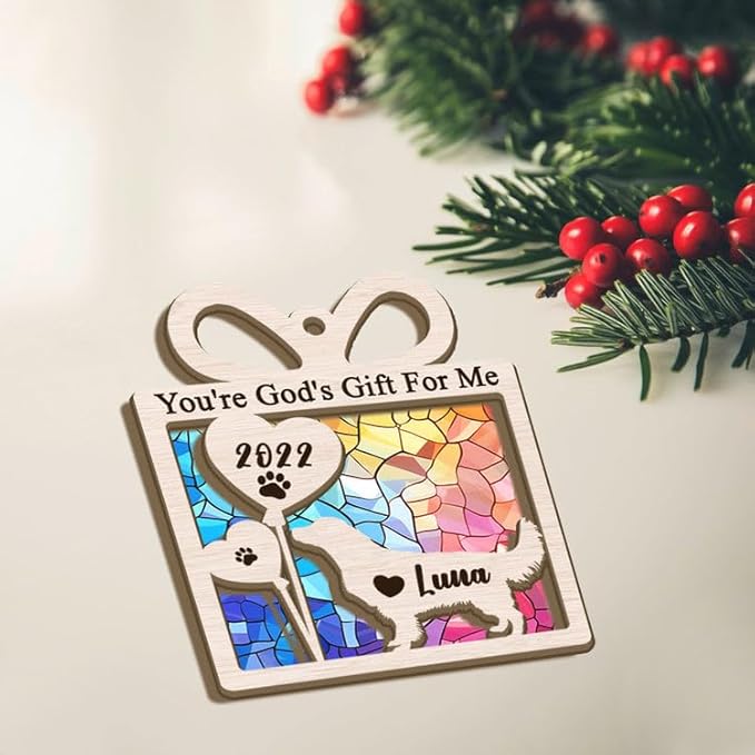Dog Memorial Ornament,Pet Loss Gifts for Dog Lovers