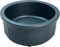 Pet Crock Bowl – Thick Durable Plastic Non-Tip Food & Water Dish for Dogs, Cats & Small Animals - 5.5 Inch Diameter – Indoor/Outdoor – Chew Resistant, Easy Clean (Blue, Medium 16oz)
