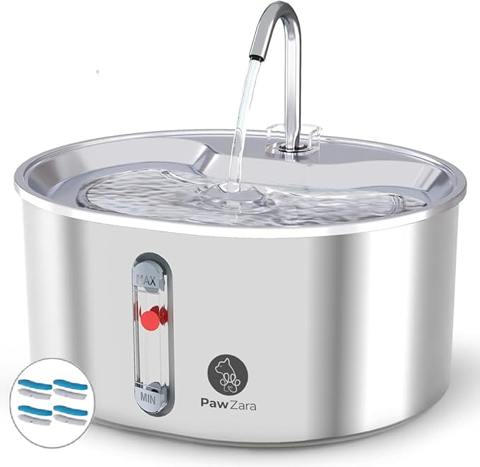 Cat Fountain 3.2L Large Capacity, Ultra Quiet 18dB Water Dispenser, Enabled Multi-Stage Filtration, Includes 4 Extra Filters