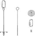 2pcs Hanging Bird Treat Skewer Parrot Fruit Feeder, 5.9 Inch Stainless Steel Bird Food Holder Parrot Fruit Food Skewer with Washer Nut Parakeet Treat Holder Feeder for Parrot Budgie Conure, LXLVOUEG