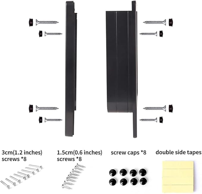 EASY JOY Cat Doors(Outer Size 8.6" x 7.5"), 4-Way Locking Cat Door for Interior Exterior Doors, Weatherproof pet Door with Magnet for Cat or Dog < 16.1 inches in Girth(Black M)
