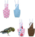 4pcs Bird Diaper Parrot Flight Suit with Waterproof Inner Layer Pigeon Pants Parrot Nappy Reusable Cockatiel Clothes Adjustable for Parakeet Mini Macaw Budgie Canary - color1 L