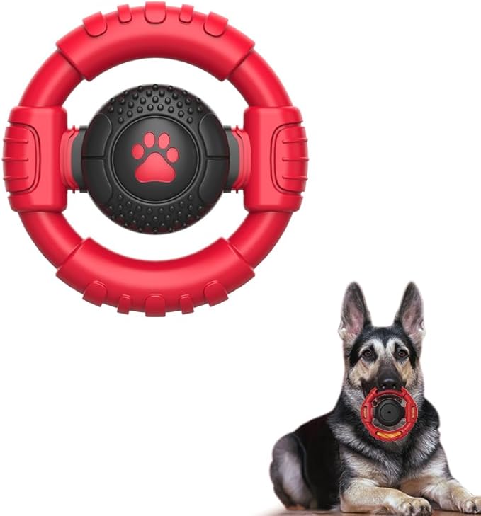 Dog Toys for Aggressive Chewers Large Medium Small Breed, Indestructible Durable Tough Dog Chew Toys to Keep Them Busy, Nylon Rubber Interactive Dog Toys